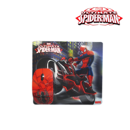 KIT PAD + MOUSE OPTICO SPIDERMAN USB BLUE/RED(81044-SP)
